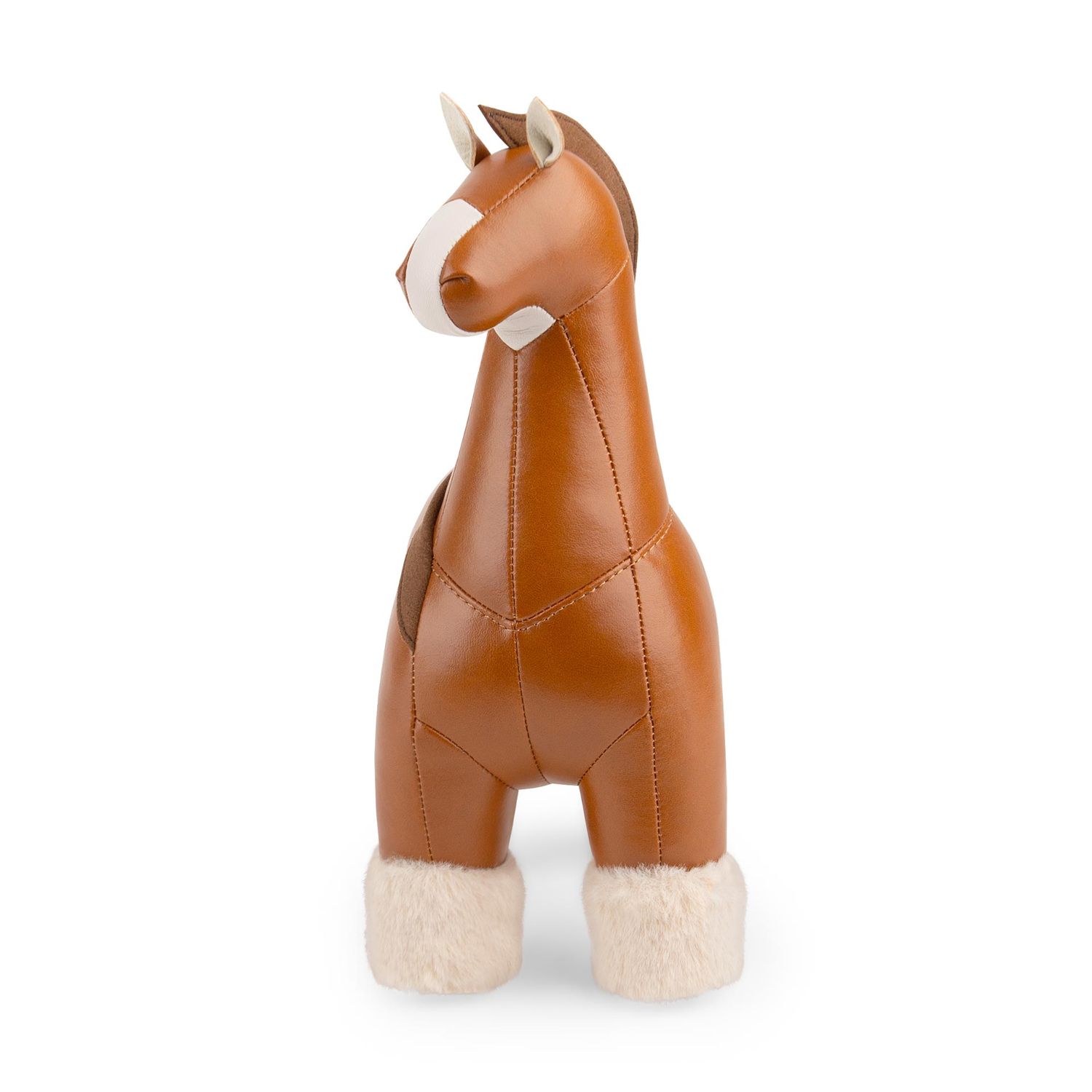 Züny - Buchstütze Pferd Shire tan/brown
