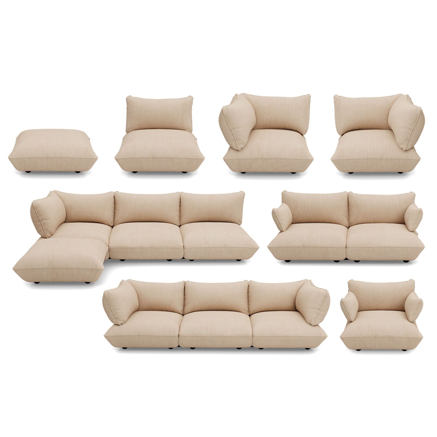 Fatboy - Sumo Hocker Cord recycled beige