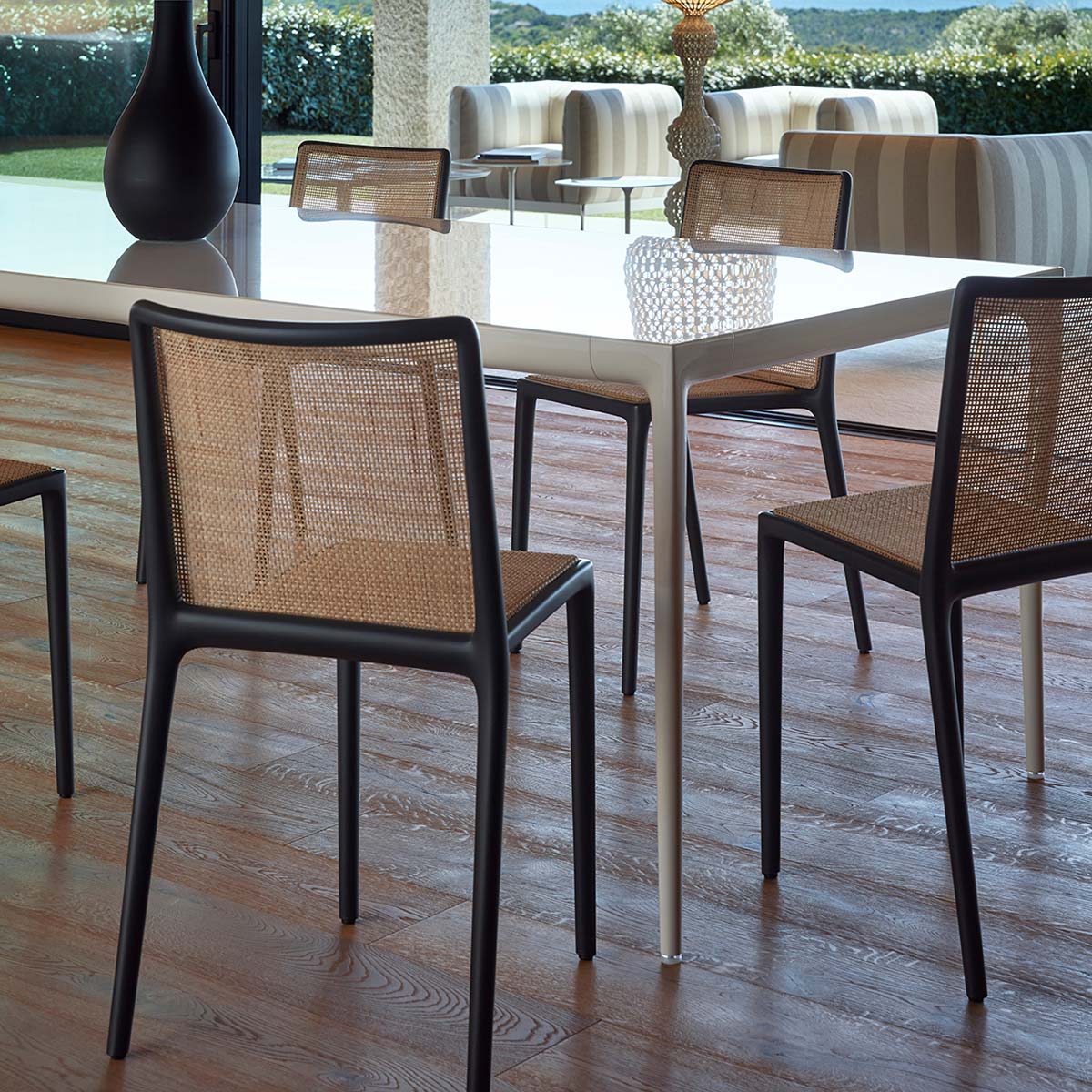 Kartell - Belvedere Stuhl bordeaux