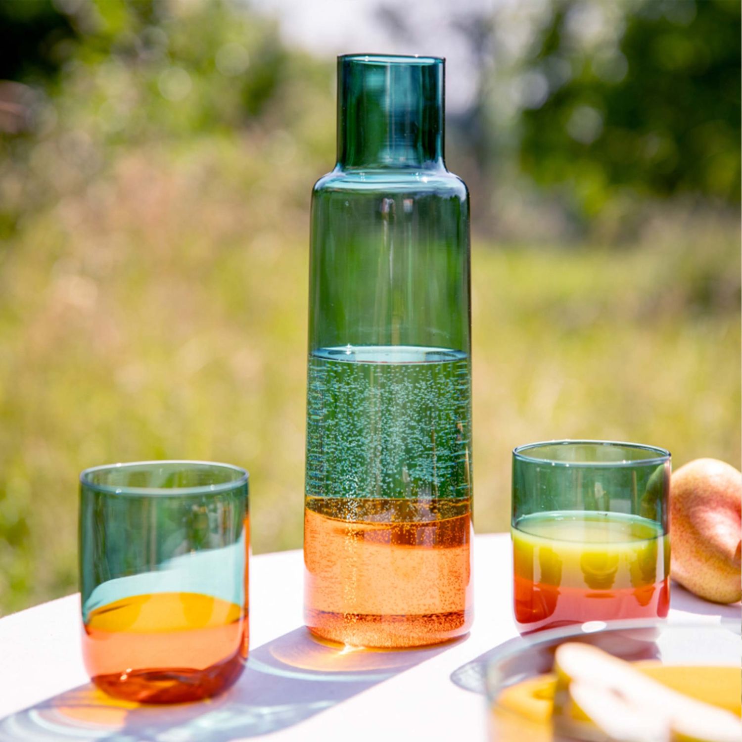 REMEMBER - Glaskaraffe amber H 28 cm