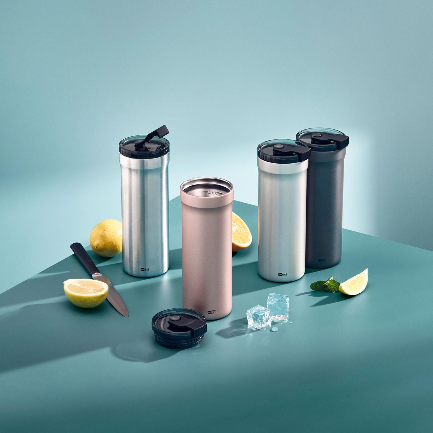 AdHoc - Pulse Thermobecher hellgrau
