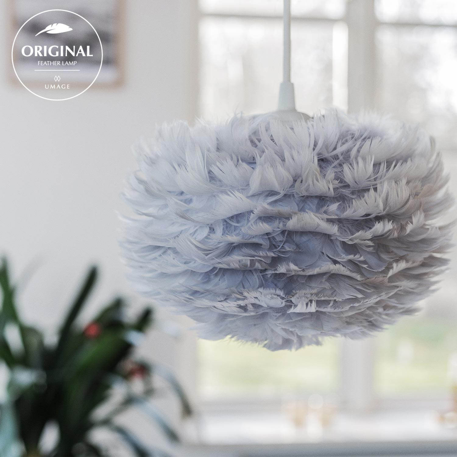 umage eos light grey haengeleuchte original feather 75677