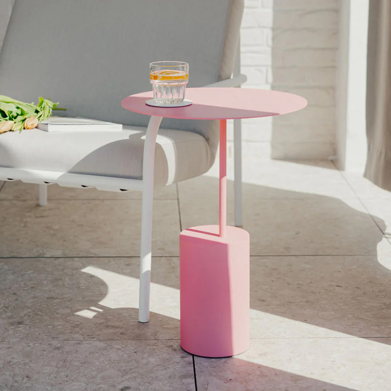 Metallbude - Ciro Beistelltisch pink lemonade