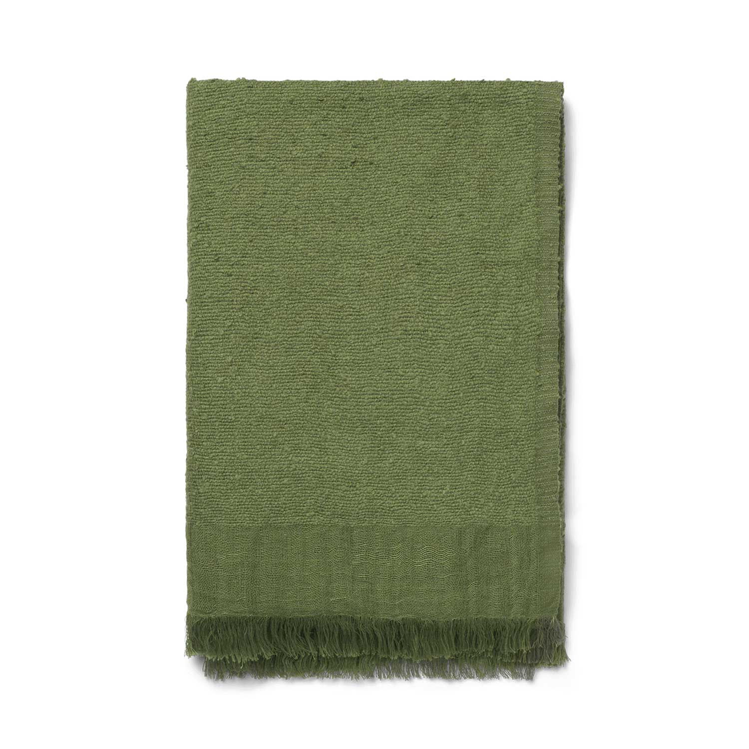 fermLIVING Weaver Throw Decke avocado 1104269794 zusammengefaltet 104260
