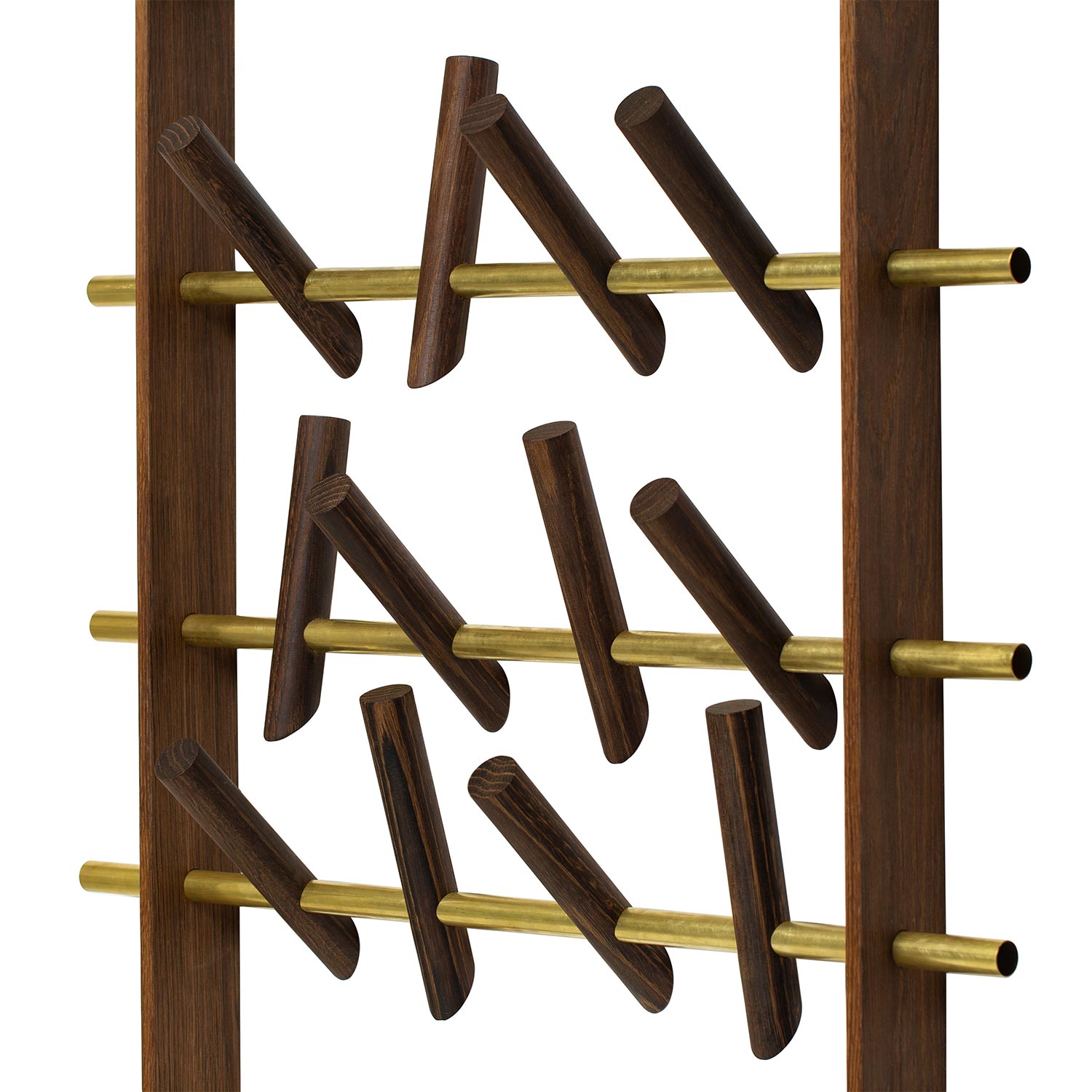 we do wood coat frame oak brass 61936