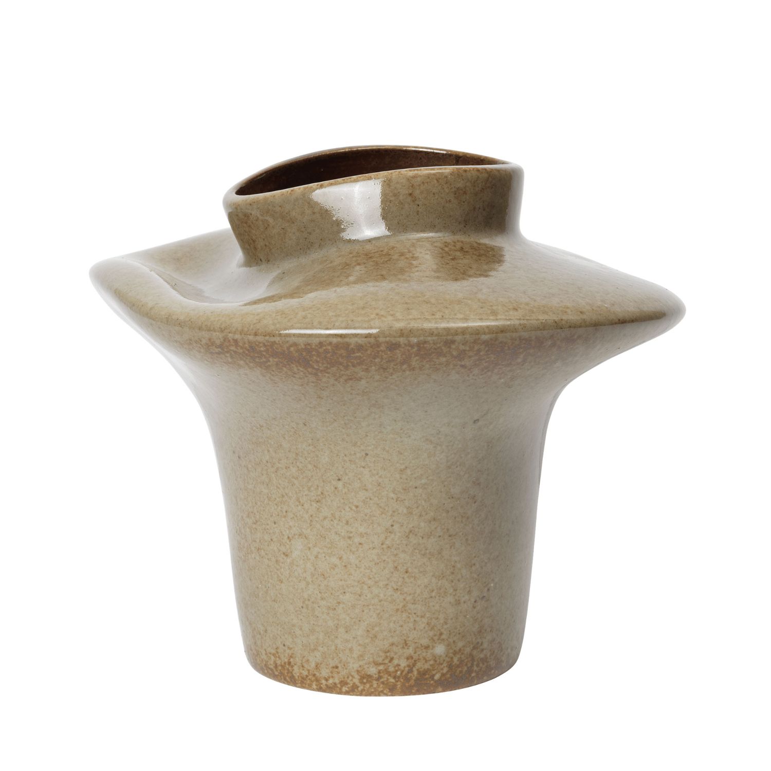 Ferm Living - Evio Vase H 22 cm elm green