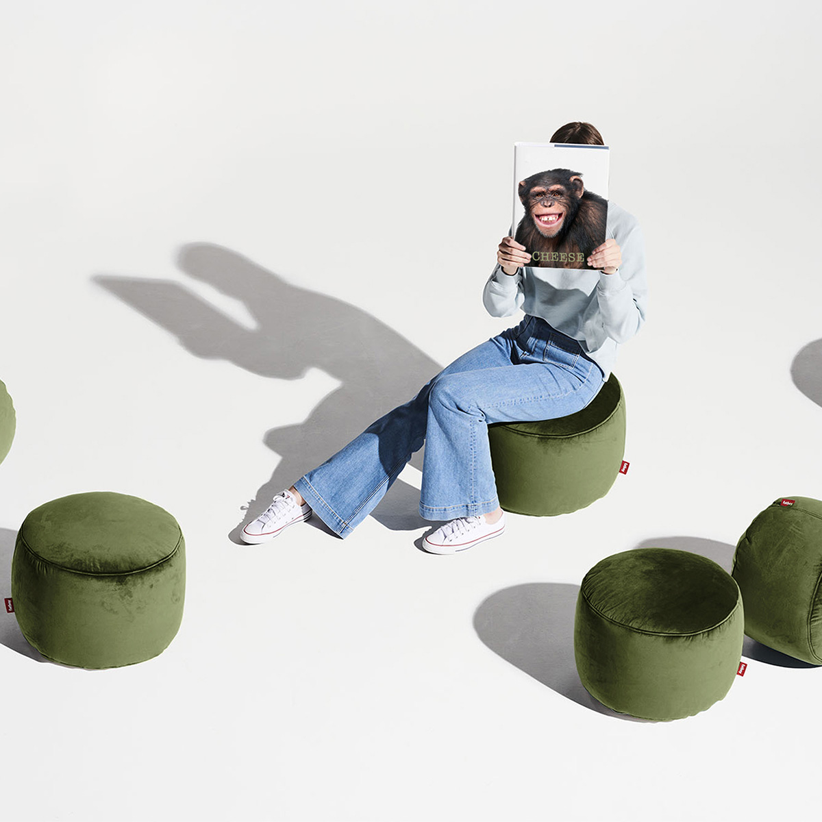 Fatboy - Point Pouf Velvet recycled rose quartz