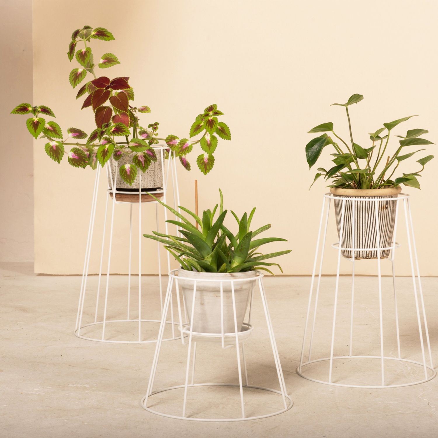 OK Design - Cibele Plant Stand Blumenständer small weiß