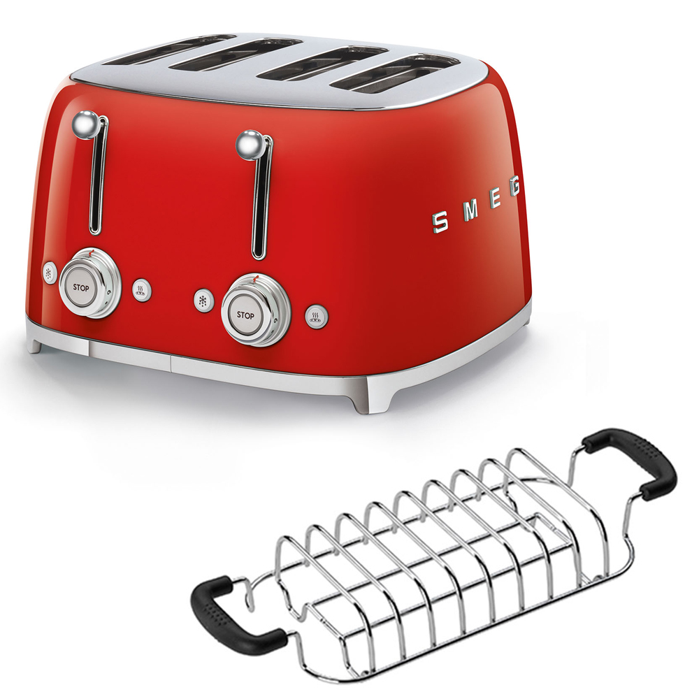 smeg 4er toaster aufsatz rot 56697