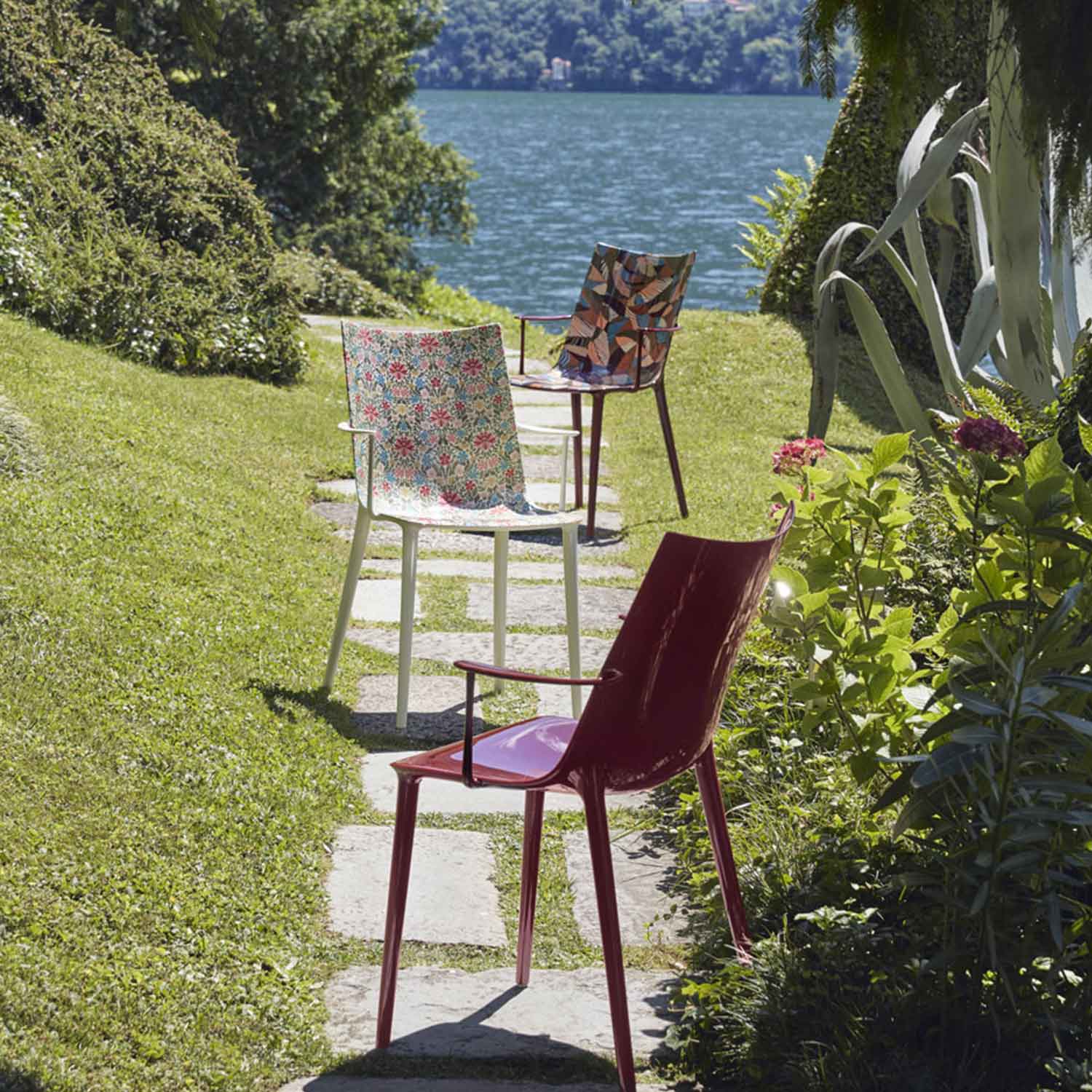 Kartell - H.H.H. Stuhl Leder schwarz