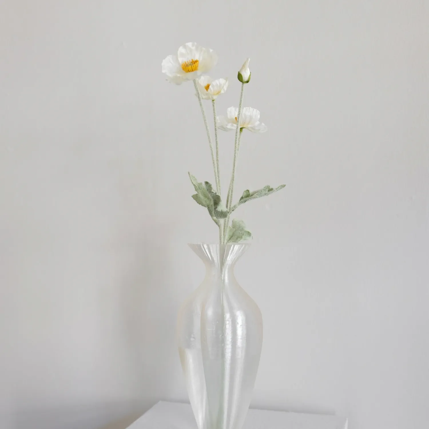 BLOOM OBJECTS - Mohn Kunstblume hellblau