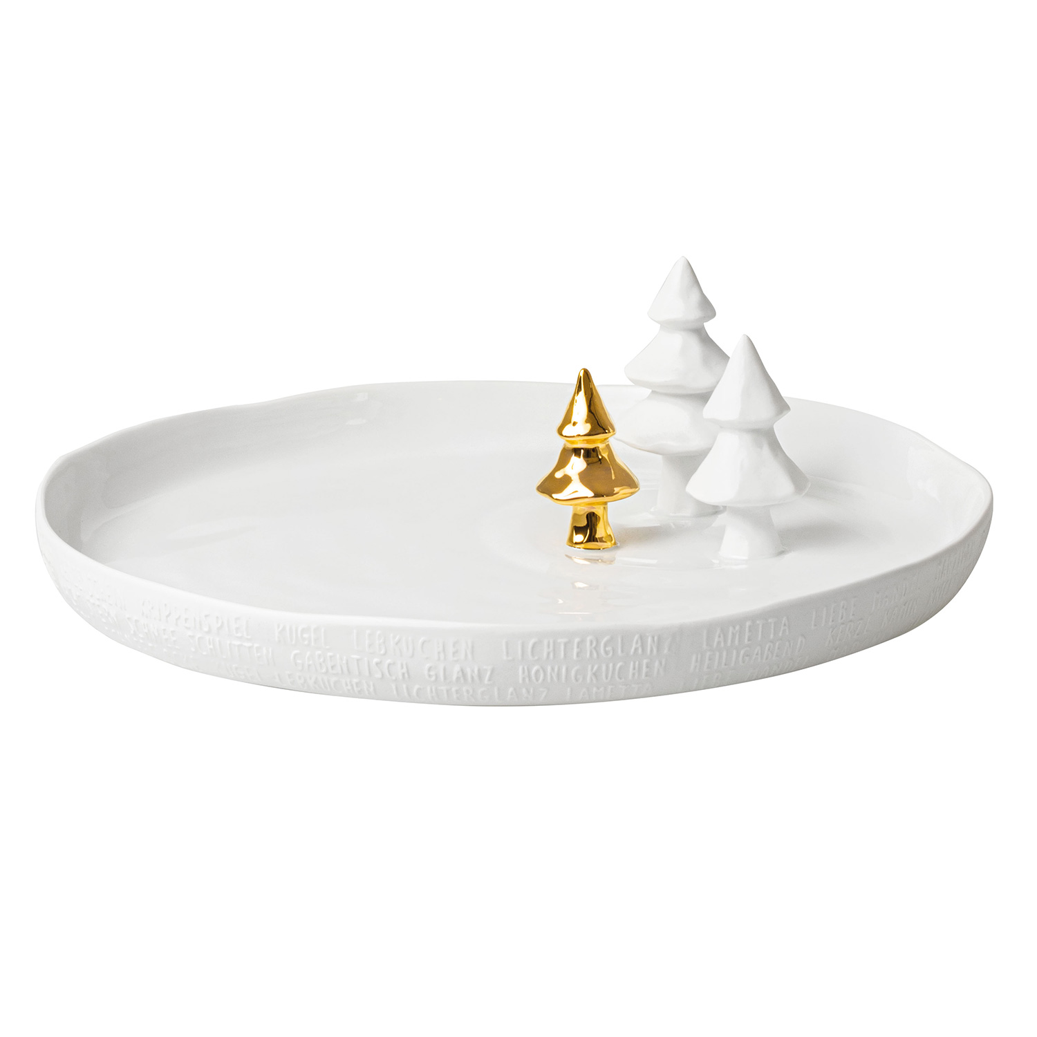 Raeder Design Porzellangeschichten Winterlandschaft Teller Tannenbaum 88560 2 106069