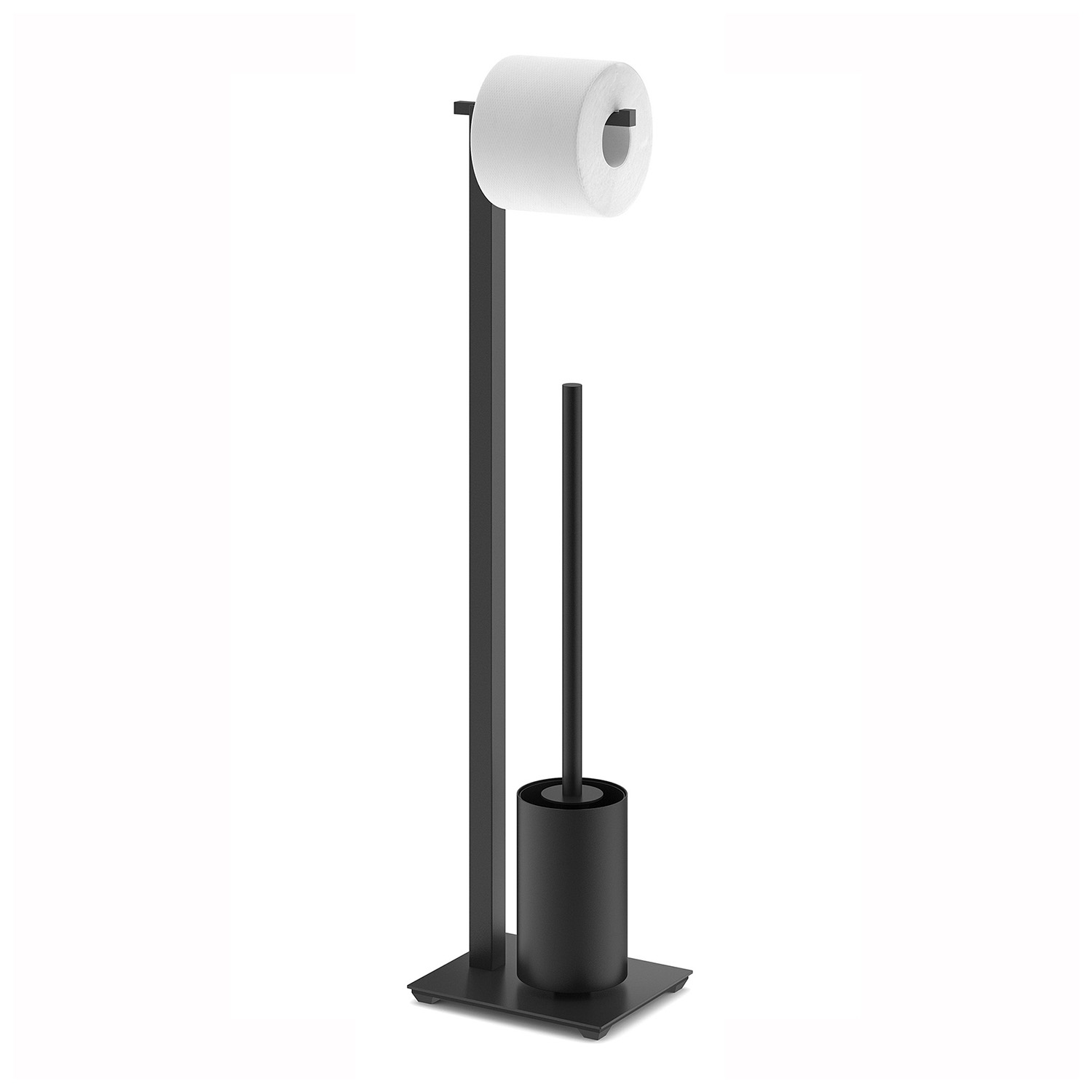 zack toilettenbutler schwarz edelstahl 73317