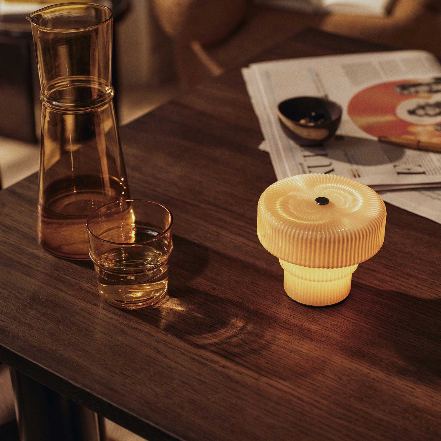Ferm Living - Atura Tisch 160x90 Chocolate/Eiche