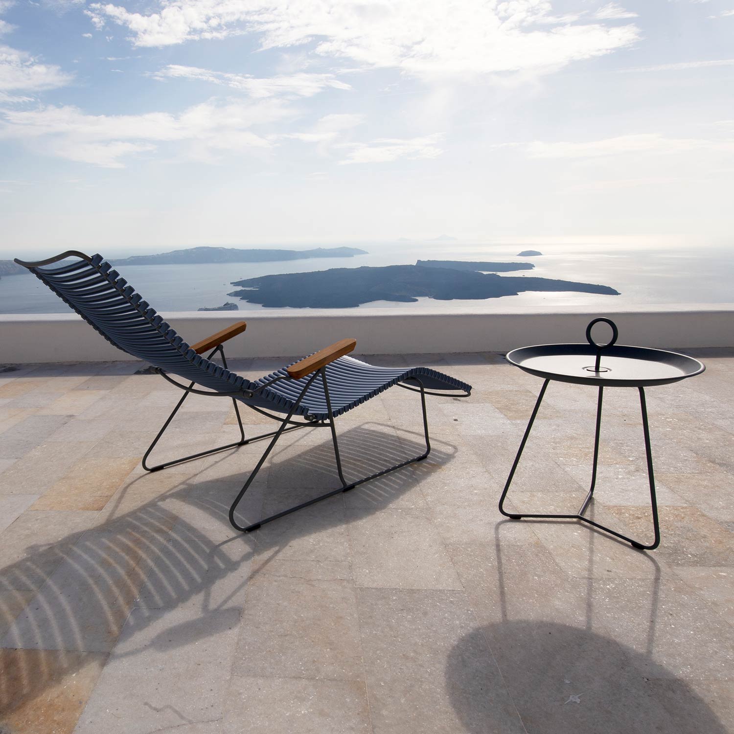 sunlounger schwarz houe 92533