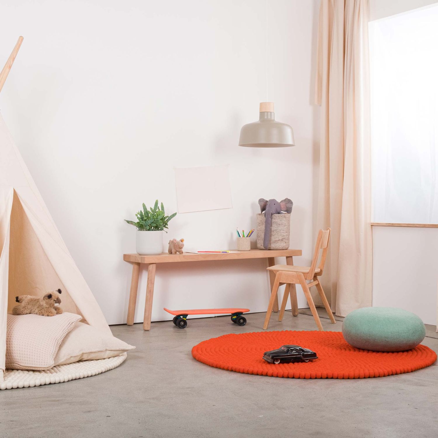 myfelt - Mats Filzkugelteppich rund 90 cm