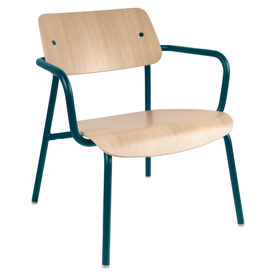 Fermob - Studie Loungesessel Eiche acapulcoblau